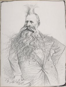 Caricature of Senator Joseph N. Dolph by Thomas Nast